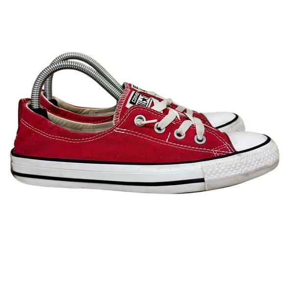 Converse Chuck Taylor Shoreline Red Slip On Low Top Shoes Women’s 8.5 - Picture 1 of 8